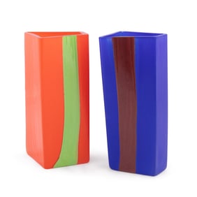 BAROVIER & TOSO, PAIR OF 'TRUMAN CAPOTE' VASES