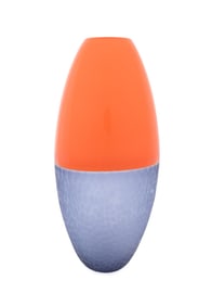 ARS CENEDESE MURANO INCALMO BATTUTO GLASS VASE