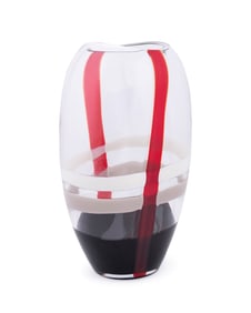 CARLO MORETTI 'ELLISSE' GLASS VASE, 32/300