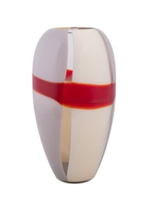CARLO MORETTI 'OGIVIA' GLASS VASE, 70/200