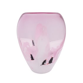 ELIO RAFFAELI, LARGE MURANO ARCTIC SCENE VASE