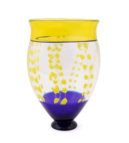 SEGUSO VIRO 'GLICINE GIALLO' VASE, 42/99