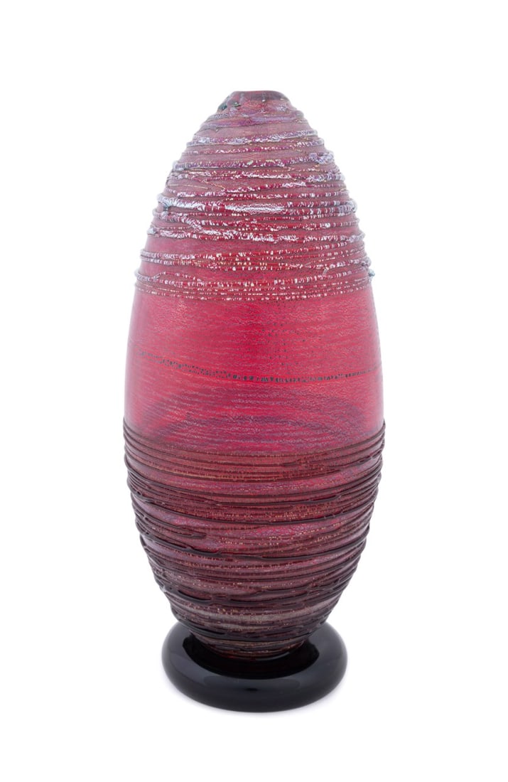 SEGUSO VIRO MURANO 'BO BO' FENCICIO VASE, 12/101 (1 of 6)