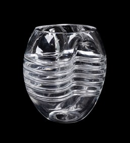 ALFREDO BARBINI FOR OGGETTI 'RIBCAGE' GLASS VASE