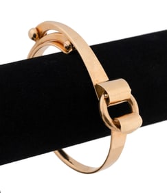 AMITAI KAV, 18K YELLOW GOLD MODERNIST BANGLE