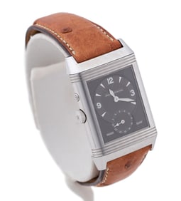 JAEGER-LECOULTRE REVERSO DUOFACE SS WRISTWATCH