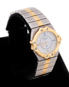 CHOPARD 'ST. MORITZ' SS & GOLD WATCH, REF 8024