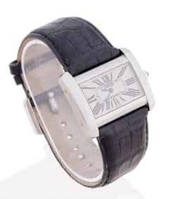 CARTIER, TANK DIVAN STAINLESS WATCH, REF. 2600