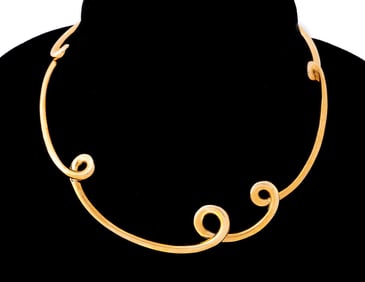 ANGELA CUMMINGS, 1990 18K YG COLLAR NECKLACE