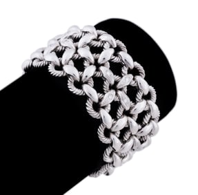 ITALIAN DIAMOND 18K ROPE LINK BRACELET