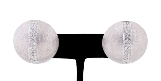 VERDURA DIAMOND 18K EARRINGS