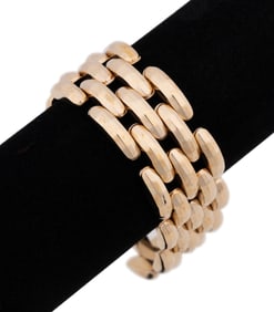 ITALIAN 14K YELLOW GOLD LINK BRACELET