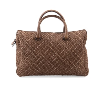 BOTTEGA VENETA INTRECCIATO & RAFFIA 'PAGLIA' TOTE
