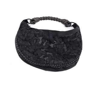 BOTTEGA VENETA LASER CUT FLORAL LEATHER HOBO