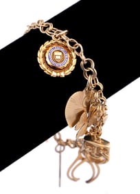 14K CHARMS BRACELET