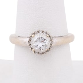 PALAS JEWELERS DIAMOND HALO 14K RING