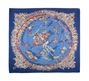PHILIPPE DUMAS FOR HERMES 'CIRQUE MOLIER' SCARF