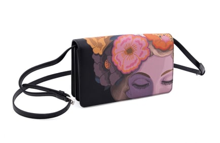 PRADA SAFFIANO LEATHER LISA PRINT CONVERTIBLE BAG
