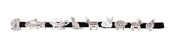 D. MAKTIMA CONCHO STERLING STATION & SUEDE BELT