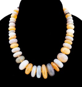 OPAL NECKLACE 22K YELLOW GOLD