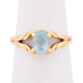 TOPAZ 14K YELLOW GOLD RING
