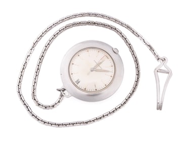 ETERNA-MATIC GOLFER POCKET WATCH AND CHAIN