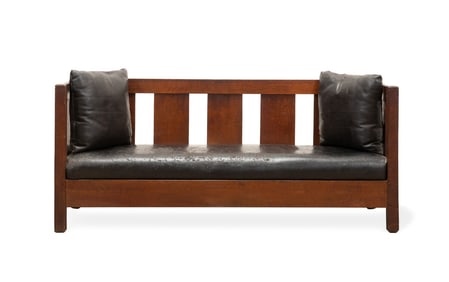 L. & J.G. STICKLEY "BALLIE SCOTT" SETTLE, C. 1910