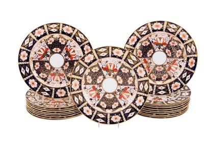 ROYAL CROWN DERBY FOR TIFFANY & CO., 20 PLATES