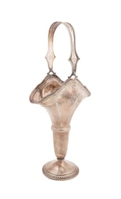 DOMINICK & HAFF STERLING BRIDE'S BASKET VASE