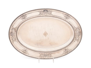 BARBOUR SILVER CO. OVAL STERLING PLATTER