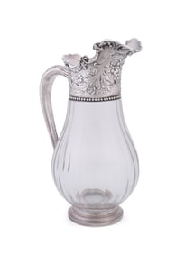 GORHAM STERLING MOUNTED WATER PITCHER, 1894