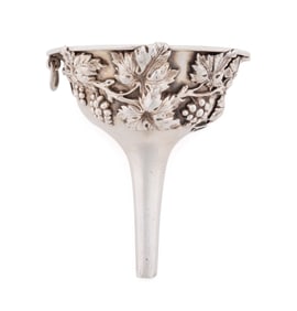 GEORGE W. SHIEBLER FOR GORHAM STERLING WINE FUNNEL