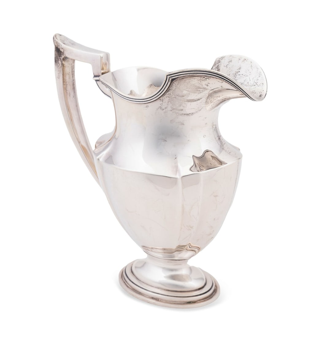 GORHAM 'PLYMOUTH' STERLING SILVER PITCHER, 1928 (1 of 9)