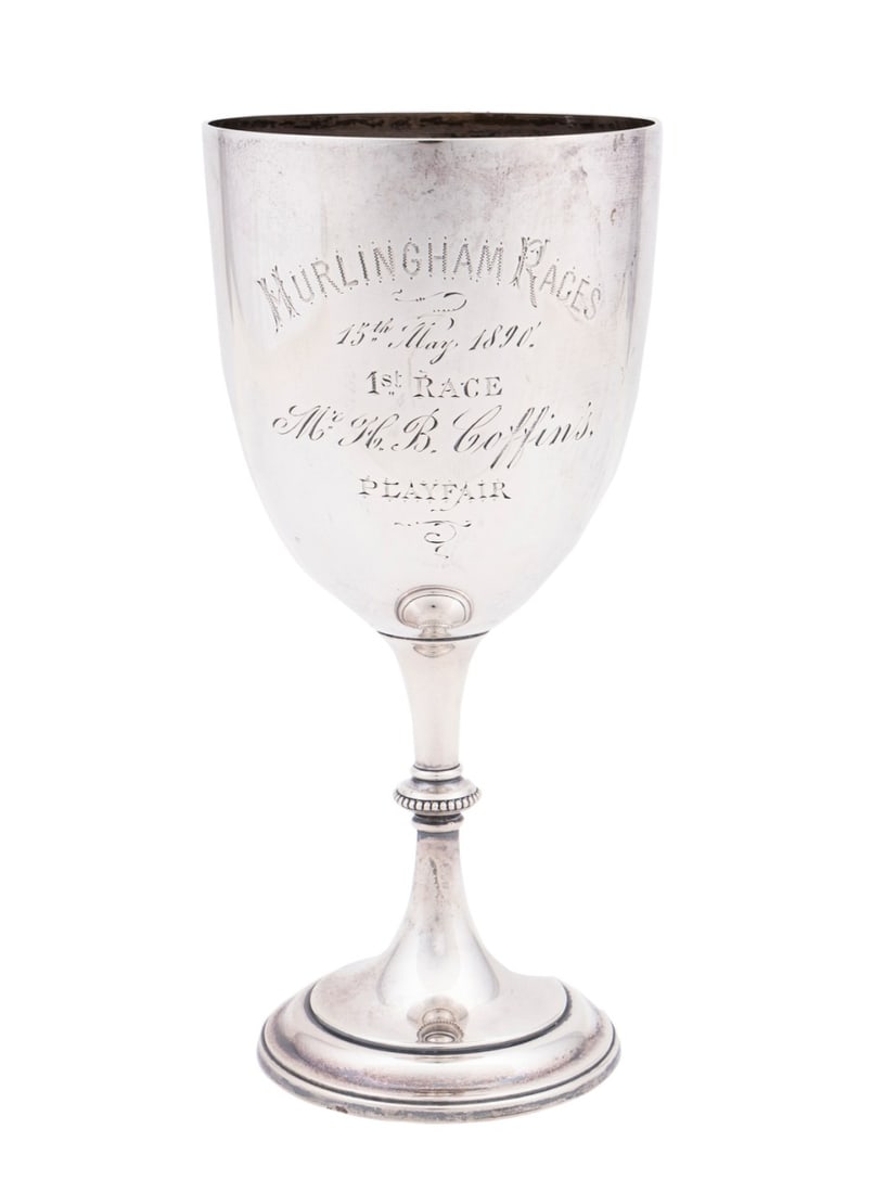 VICTORIAN SILVER EQUESTRIAN TROPHY, 1889 - 1890 (1 of 8)