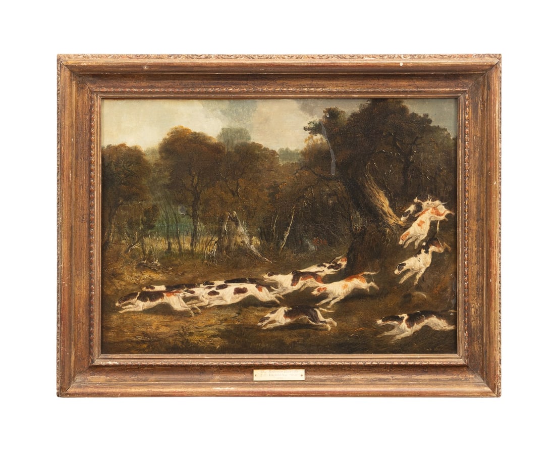 JF HERRING SR. 'THE BELVOIR HOUNDS' HUNTING SCENE (1 of 6)