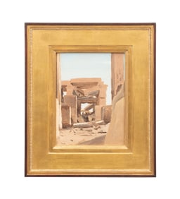 LOCKWOOD DE FOREST, 'EGYPT' 1876 LANDSCAPE OIL