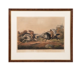 CURRIER & IVES 'THE SURPRISE' 1858 LITHOGRAPH