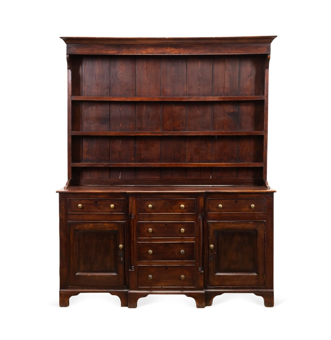 BRITISH OAK WELSH DRESSER WITH PLATE RACK (1 of 6)