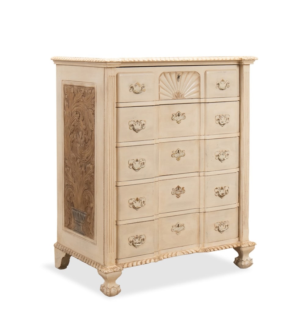 HERTS BROTHERS CENTENNIAL 5-DRAWER PAINTED CHEST (1 of 6)