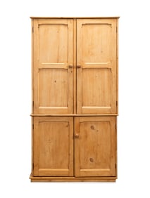 19TH C. BRITISH PROVINCIAL PINE CUPBOARD