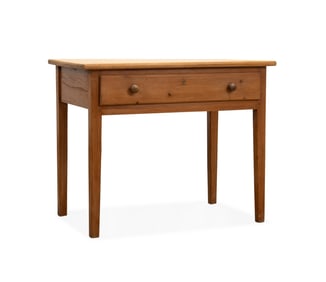 19TH / 20TH C. COUNTRY PINE HALL OR SIDE TABLE