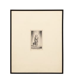 ROCKWELL KENT, "GOD BLESS HANNE!", 1931 LITHOGRAPH