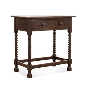19TH / 20TH C. JACOBEAN STYLE OAK SIDE TABLE