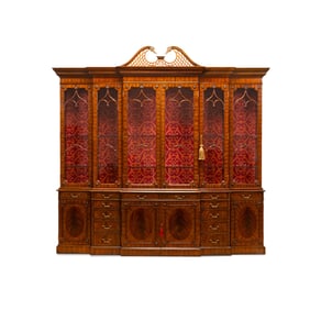MAITLAND-SMITH CHIPPENDALE STYLE BREAKFRONT