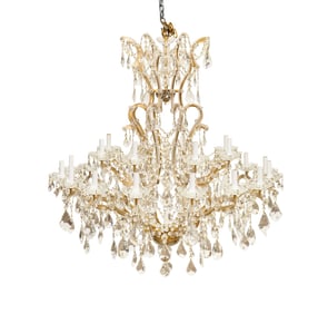 PALATIAL MARIA THERESA 25-LIGHT CRYSTAL CHANDELIER