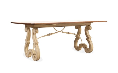 HABERSHAM BAROQUE STYLE EXPANDABLE LIBRARY TABLE