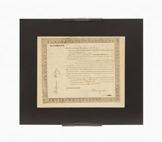 GOV. WILLIAM SCHLEY COMISSION D. B. MITCHELL 1836