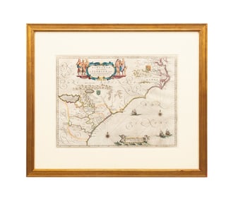 WILLEM BLAEU VIRGINAE PARTIS AUSTRALIS ET FLORIDAE