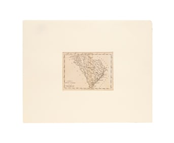 MATHEW CAREY POCKET ATLAS, SOUTH CAROLINA, 1796
