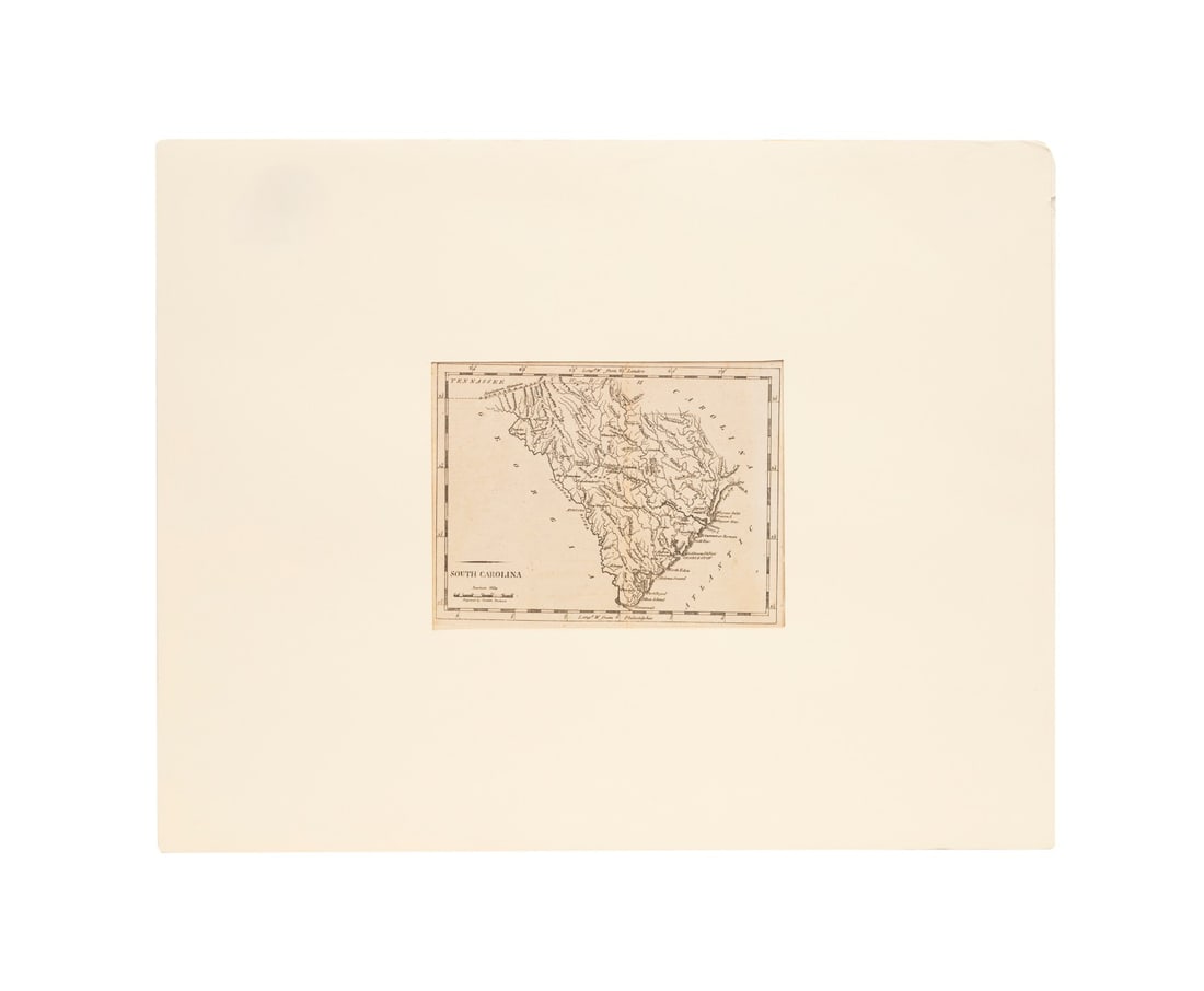 MATHEW CAREY POCKET ATLAS, SOUTH CAROLINA, 1796 (1 of 6)